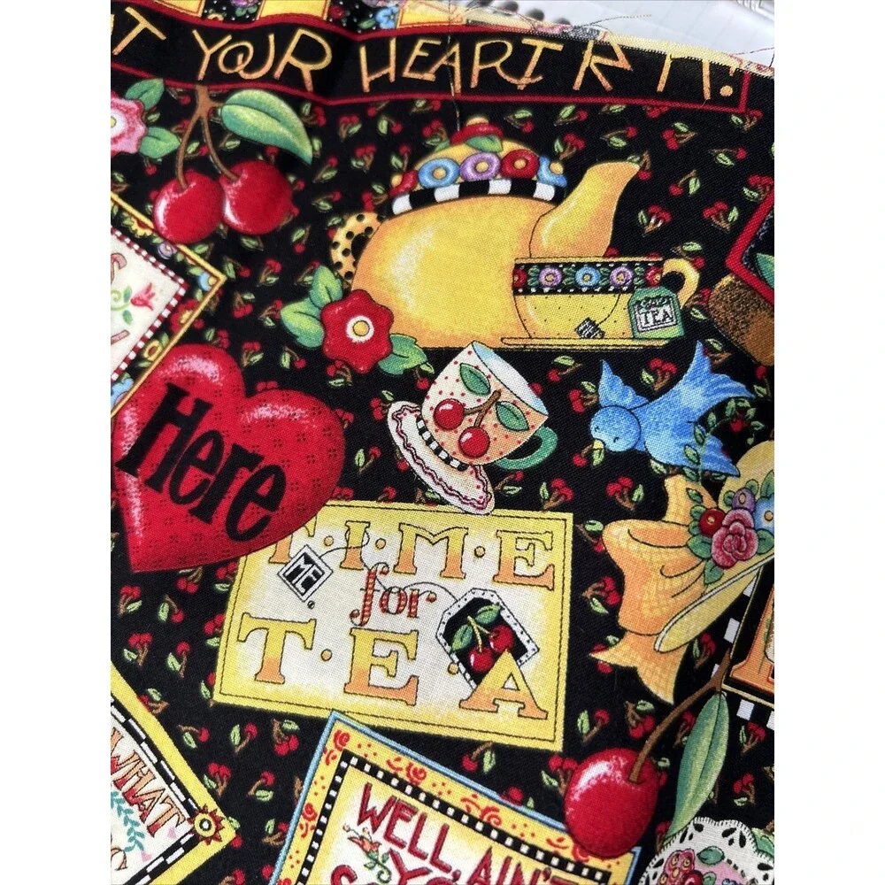 Vintage Mary Engelbreit Home Sweet Home Promotion Fabric 2002 Cranston 44